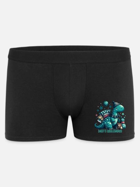 Daddy's Cuddlesaurus Cuddle Dinosaur Gift - Men's Boxer Shorts - black
