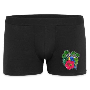 Bird Lover, Animal, Pet, Parrot, Bird, Zoo - Men's Boxer Shorts - black - Front
