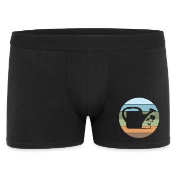 Watering Can Gardener Garden Love Flowers Plants - Men's Boxer Shorts - black - Front