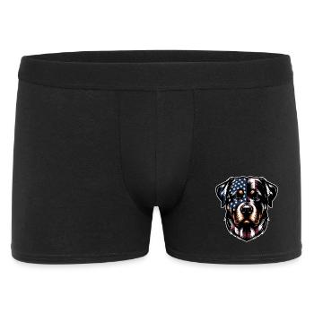Rottweiler USA dog design - Men's Boxer Shorts - black - Front