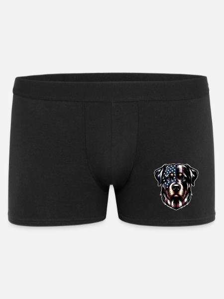 Rottweiler USA dog design - Men's Boxer Shorts - black