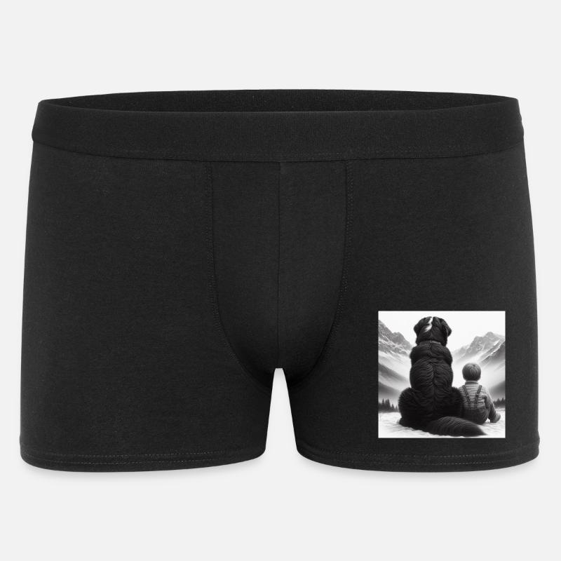 Berner Sennenhund - Männer Boxer Shorts - Schwarz