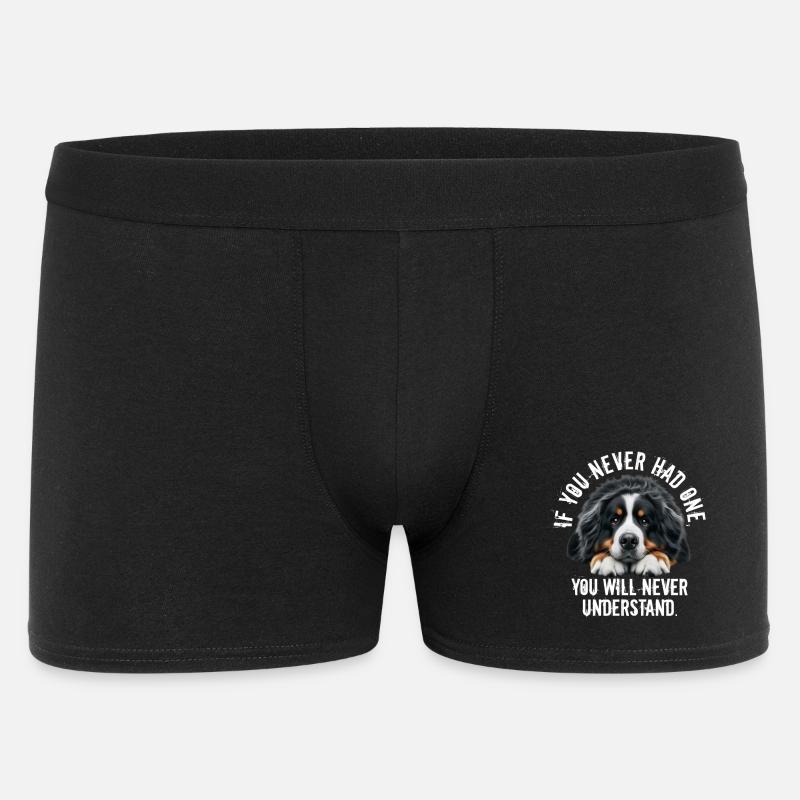 Berner Sennenhund - Männer Boxer Shorts - Schwarz