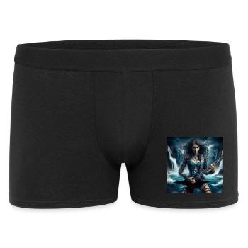 Ocean Metaller, - Men's Boxer Shorts - black - Front