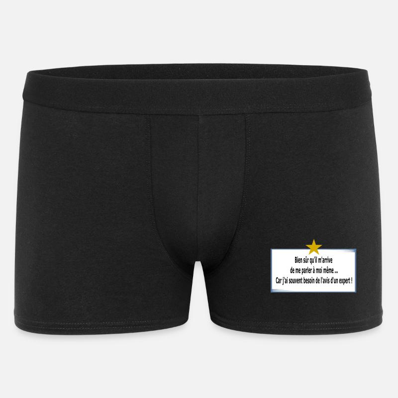 Ich rede mit mir selbst - Männer Boxer Shorts - Schwarz