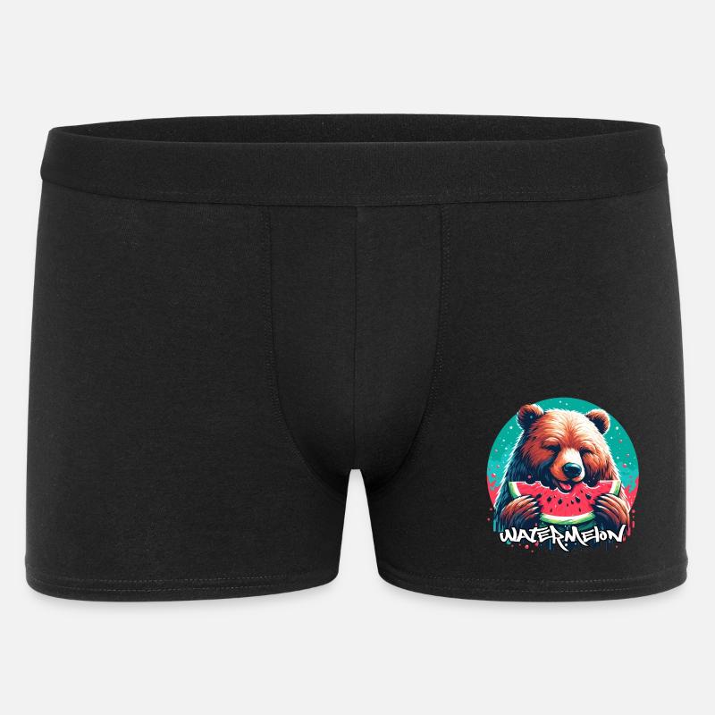Pastèque ours cadeau délicieux - Boxer Homme - noir