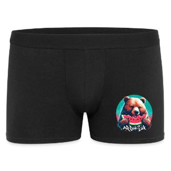 Watermelon Arbusik Bear Yummy Gift - Men's Boxer Shorts - black - Front