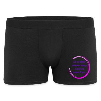 Ich hasse niemanden - Männer Boxer Shorts - Schwarz - Vorne