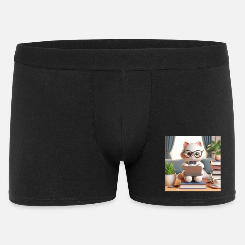 Chat d’ordinateur 3D - Boxer Homme - noir