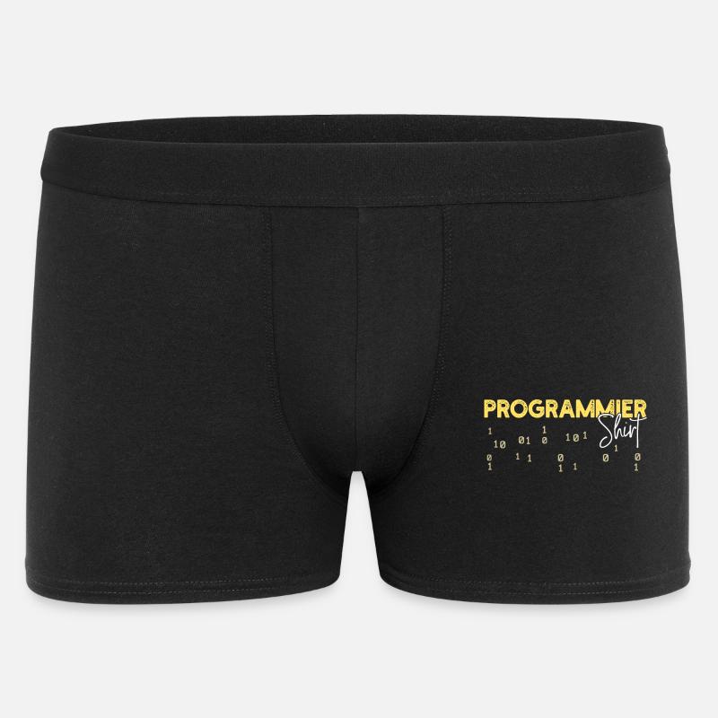 Developer Statement Coden Skripting Webentwickler - Männer Boxer Shorts - Schwarz