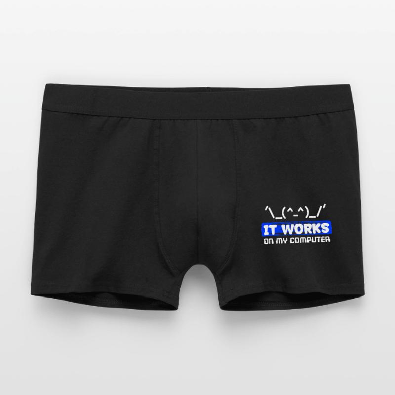 Debug Statement Bugfixing Skripting Code Developer Männer Boxer Shorts