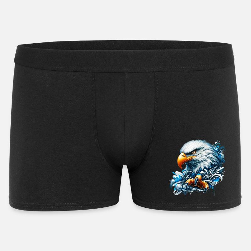 Adler - Männer Boxer Shorts - Schwarz