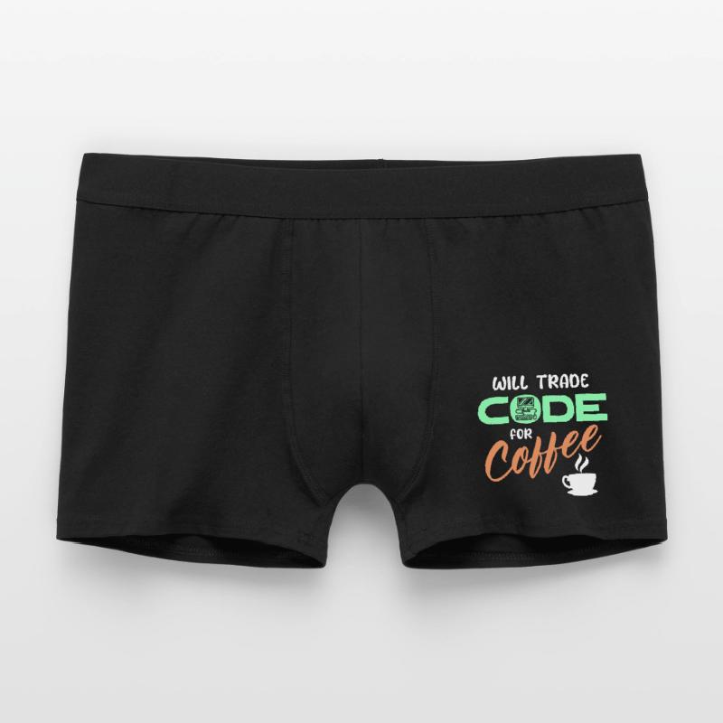 Programmierer Developer Code Statement Computer Männer Boxer Shorts