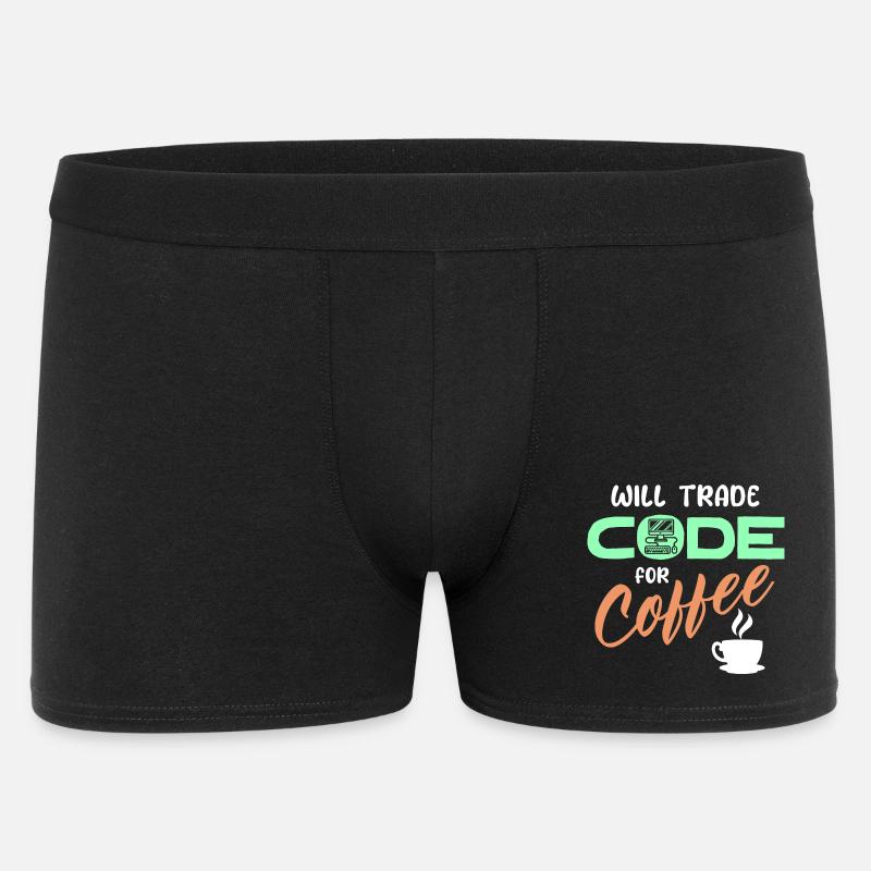 Programmer Developer Code Statement Computer - Men's Boxer Shorts - black