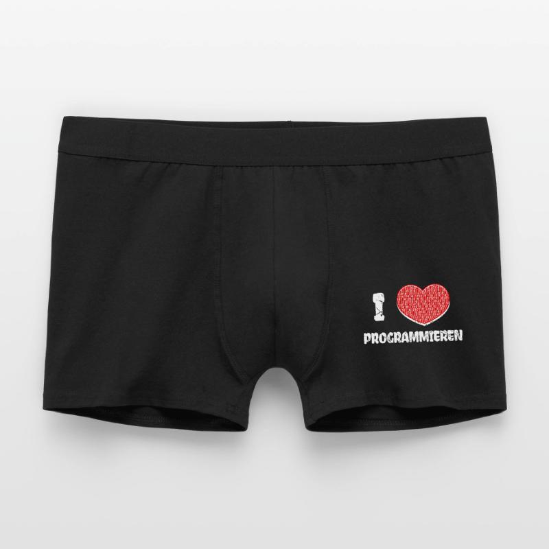 Developer Herz Programmierer Statement Informatik Männer Boxer Shorts