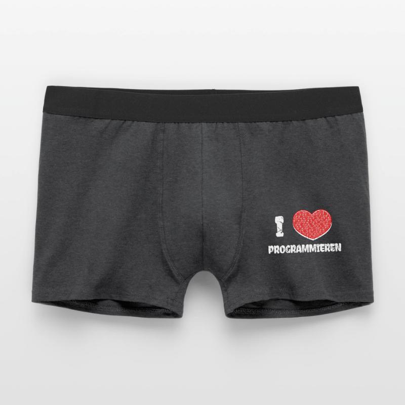 Developer Herz Programmierer Statement Informatik Männer Boxer Shorts