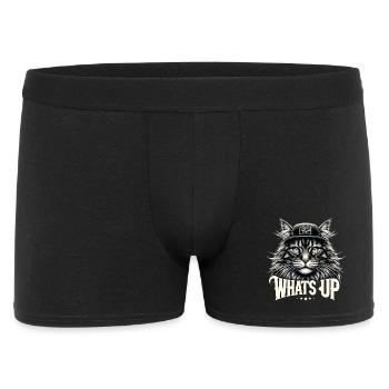 Maine Coon Cat Cool What's Up Gift - Men's Boxer Shorts - black - Front