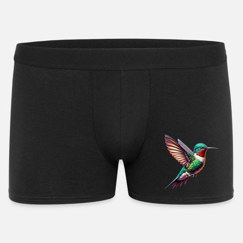 Kolibri - Männer Boxer Shorts - Schwarz