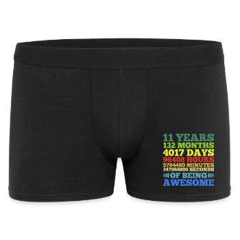 11 Years Of Being Awesome - Men's Boxer Shorts - black - Front