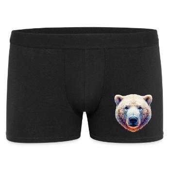 White Polar Bear - Men's Boxer Shorts - black - Front