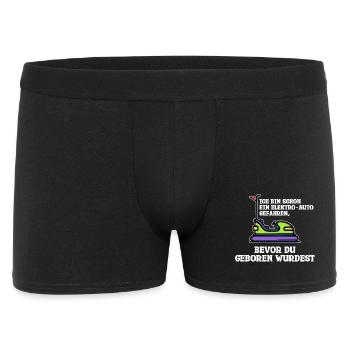 Energiespeicher Tanken Statement E-auto Energie - Männer Boxer Shorts - Schwarz - Vorne