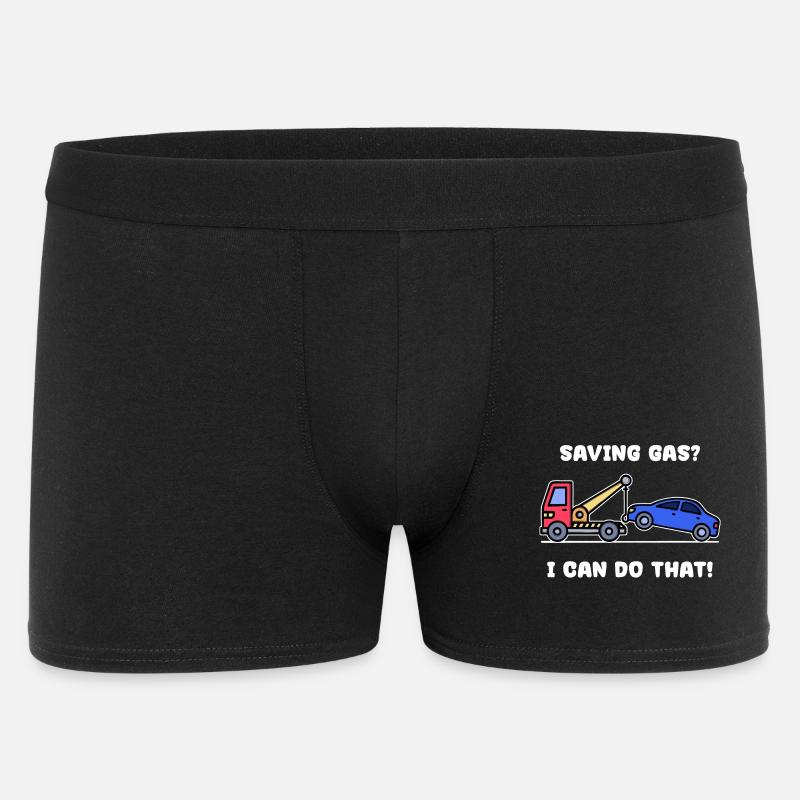 Auto Statement Tanken Energiespeicher Strom - Männer Boxer Shorts - Schwarz