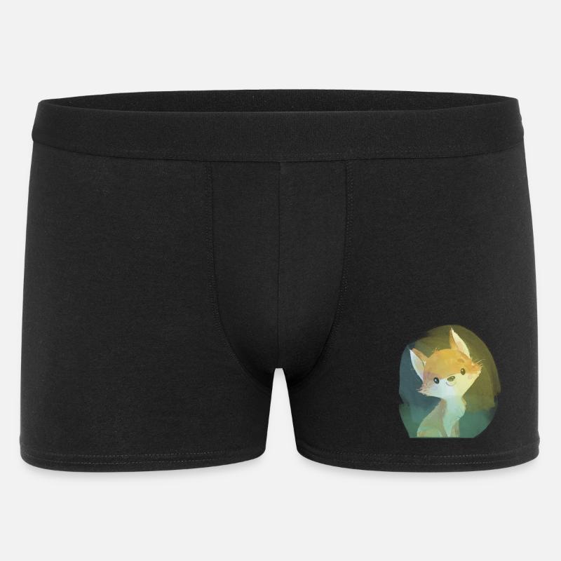 Fuchsbaby - Männer Boxer Shorts - Schwarz
