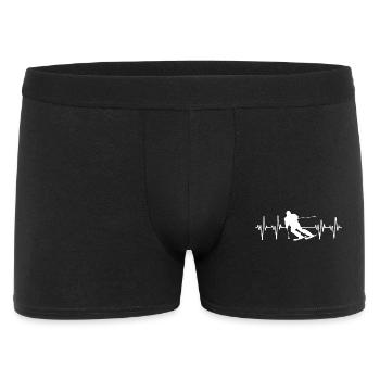 Winter sports Skiing Skiers Fun on the slopes - Men's Boxer Shorts - black - Front