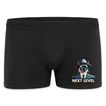 Siam Katze Siamkatze Next Level Anzug Geschenk - Männer Boxer Shorts - Schwarz - Vorne
