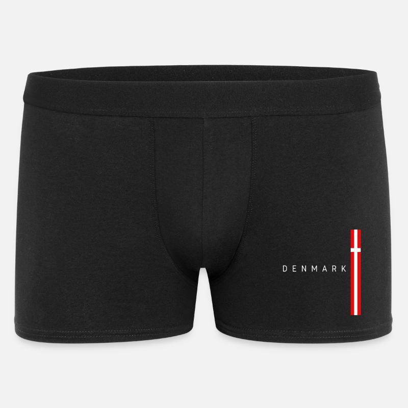 Flagge von Dänemark, dänischer Stolz - Männer Boxer Shorts - Schwarz