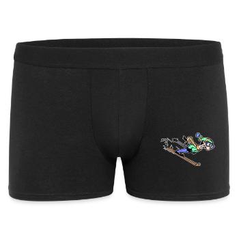 Snow Winter Sports Skiers Skiing - Men's Boxer Shorts - black - Front