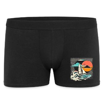 Sailing Cartoon - Men's Boxer Shorts - black - Front