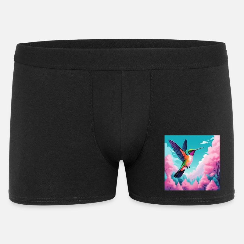 Kolibri - Männer Boxer Shorts - Schwarz