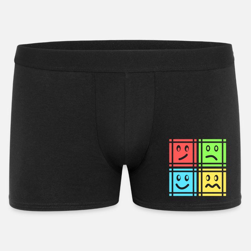 Geometric Patterns - Men's Boxer Shorts - black