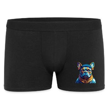 Chien Francais Dog Breed Colorful Cartoon Kawaii - Men's Boxer Shorts - black - Front