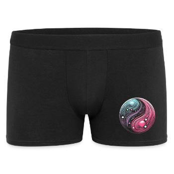 Cosmic Yin Yang: Galactic Balance of the Universe - Men's Boxer Shorts - black - Front