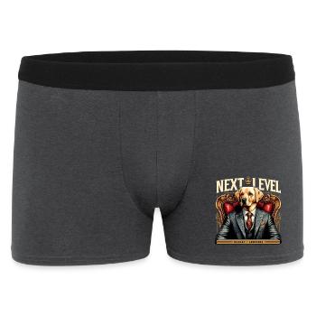 Dudley Labrador Anzug Next Level Hund Königssessel - Männer Boxer Shorts - Anthrazit - Vorne