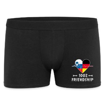 Slovenia and Germany 100% friendship - Men's Boxer Shorts - black - Front