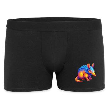 tatou coloré Kawaii Dessin animé Personnage Animal - Boxer Homme - noir - Devant