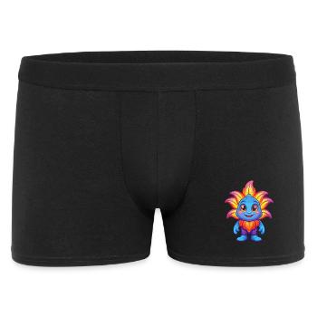 Sea Lily Colorful Kawaii Cartoon Sea Animal - Men's Boxer Shorts - black - Front