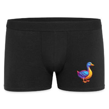 Goose Colorful Kawaii Cartoon Character Bird - Men's Boxer Shorts - black - Front