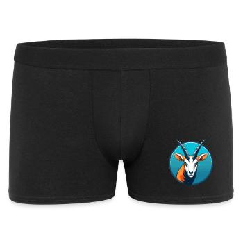 Oryx mignon kawaii dessin animé clipart animal de compagnie logo - Boxer Homme - noir - Devant