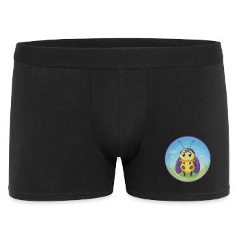 Ladybug Cute Kawaii Cartoon Clipart Animal Pet - Men's Boxer Shorts - black - Front