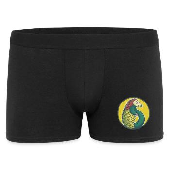 Pangolin Cute Kawaii Cartoon Clipart Pet Animal - Men's Boxer Shorts - black - Front