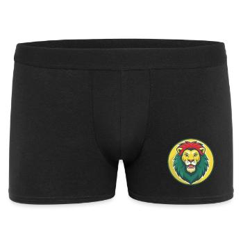 Lion Cute Kawaii Cartoon Clipart Pet Animal - Men's Boxer Shorts - black - Front