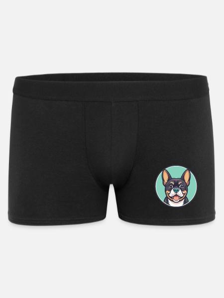 Cao De Castro Laboreiro Race Chien Dessin Animé Kawaii - Boxer Homme - noir