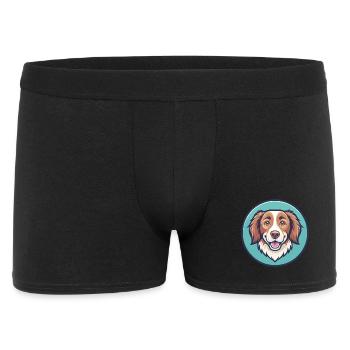 Nova Scotia Duck Tolling Retriever Dog Cartoon Pet - Men's Boxer Shorts - black - Front