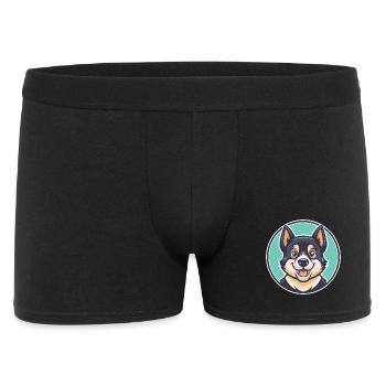 Perdiguero Navarro Race Chien Dessin Animé Kawaii - Boxer Homme - noir - Devant