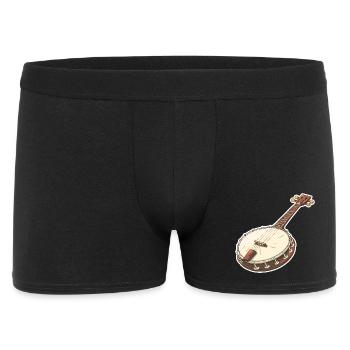 Banjo Grafik - Männer Boxer Shorts - Schwarz - Vorne