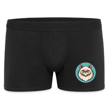 Colorpoint Persian Cat Breed Cartoon Kawaii Animal - Men's Boxer Shorts - black - Front
